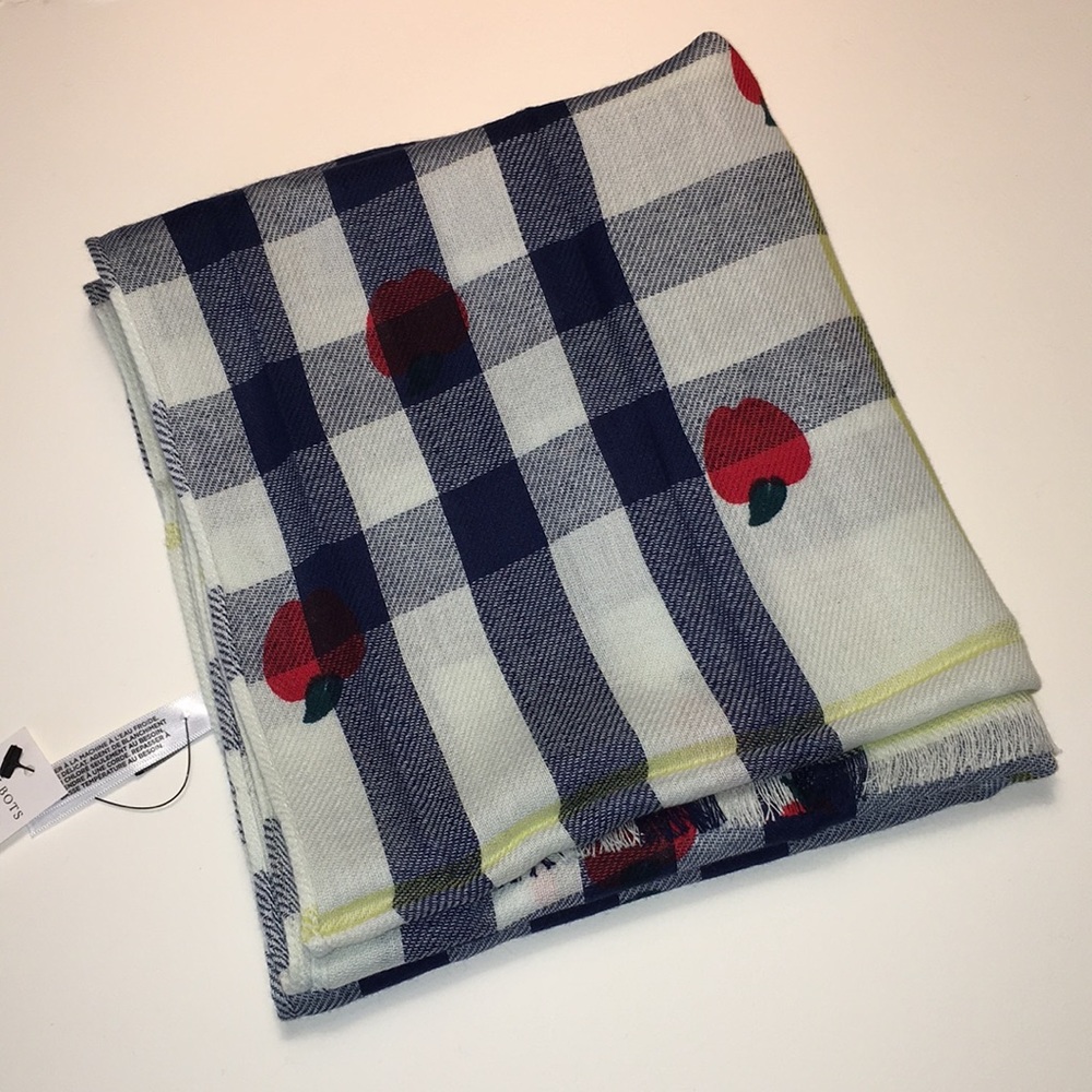 Talbots Multi-Check Scarf NWT - Picture 11 of 14